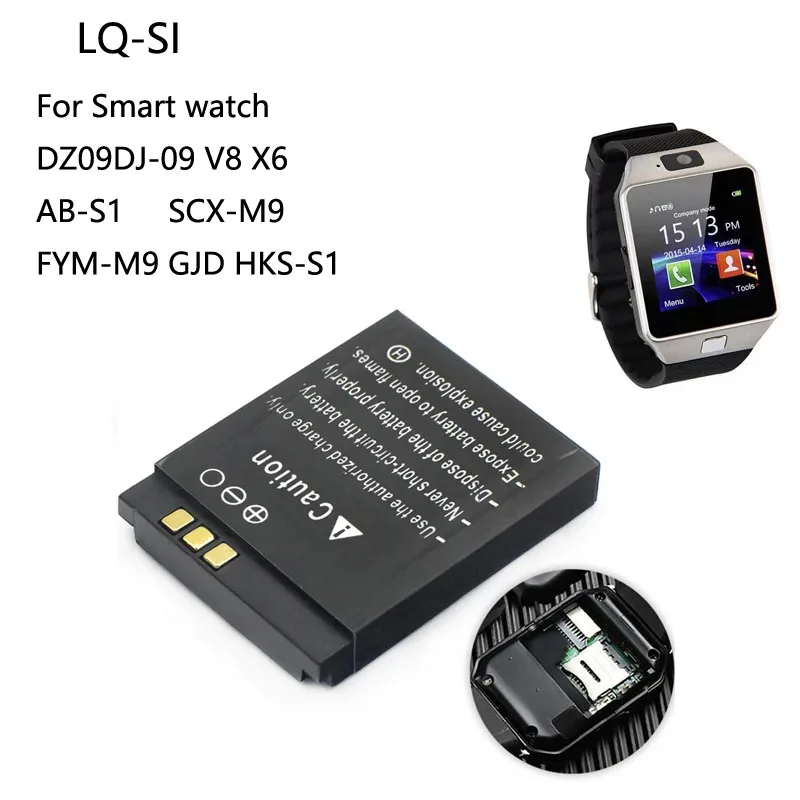 Watch V8 - 1-100PCS LQS1 3.7V 380mAh 스마트 시계