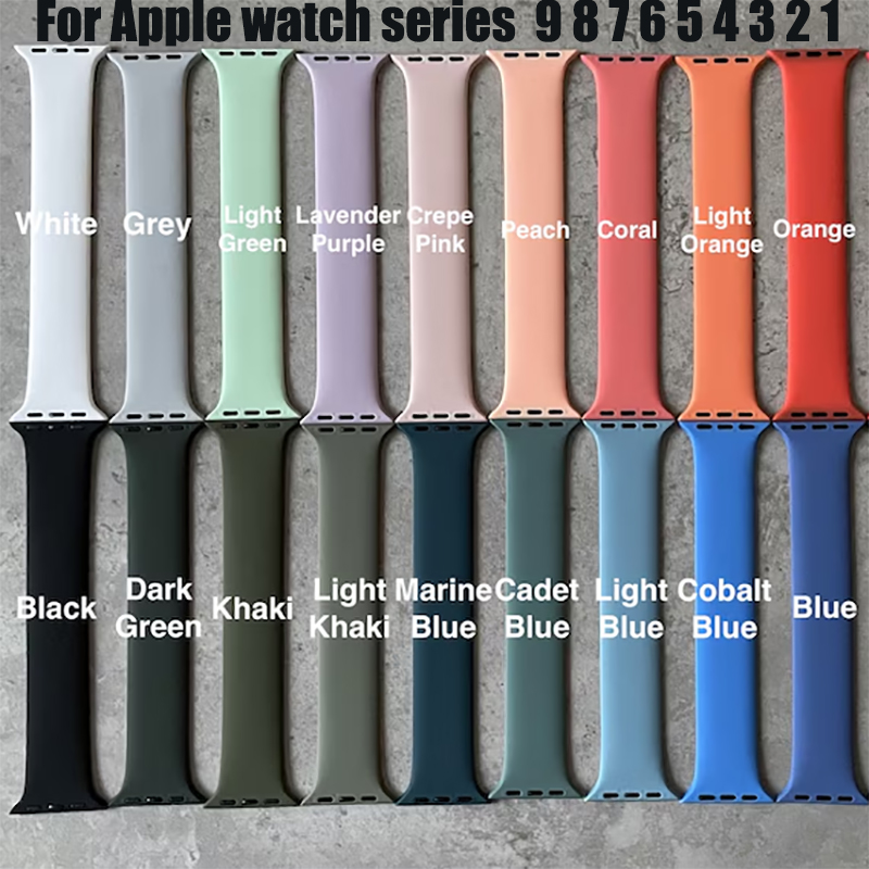 Silicone Sport Band - Apple Watch 밴드 용 솔로 루프