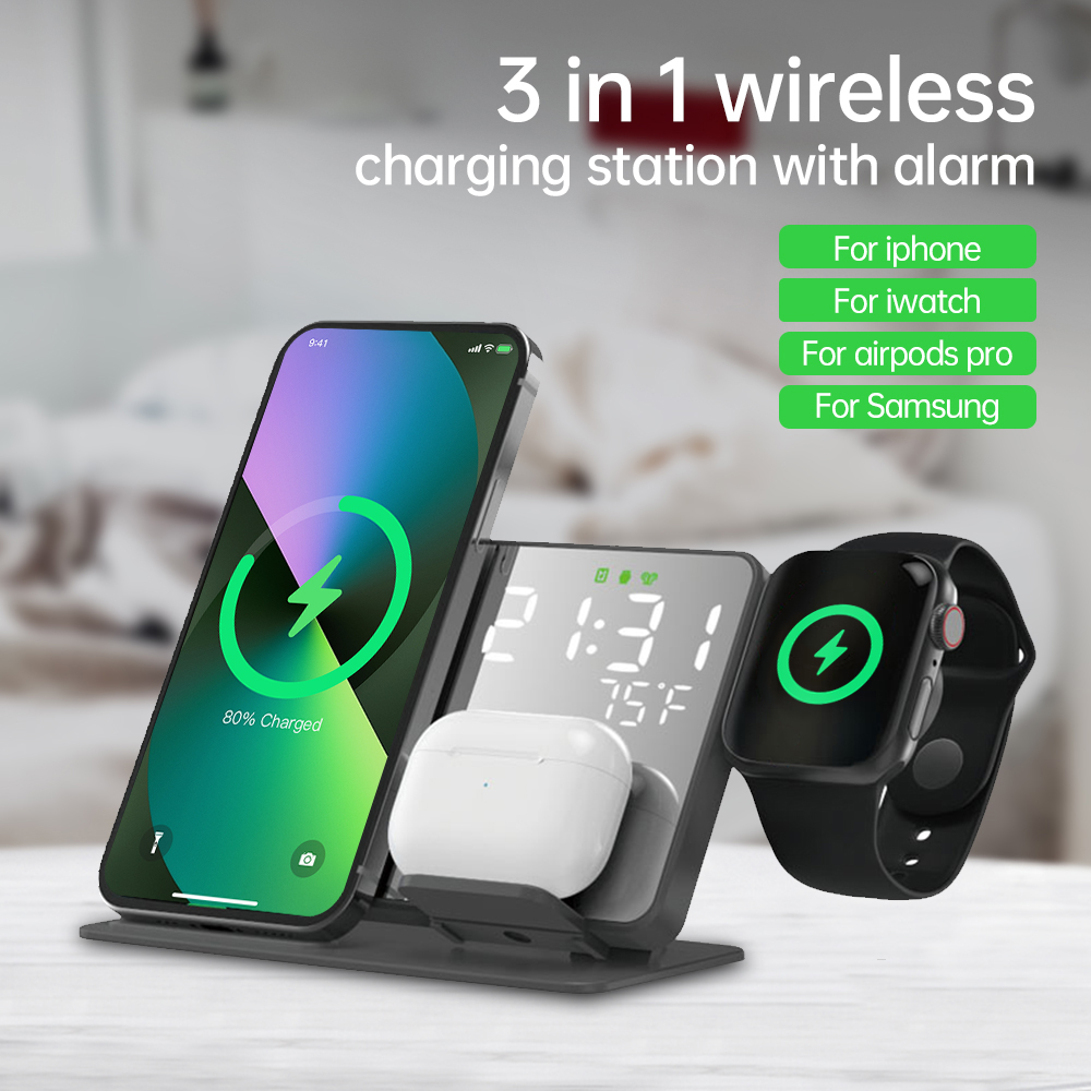 Smartwatch Watches Digital - 3 인 1 무선 충전기 아이폰