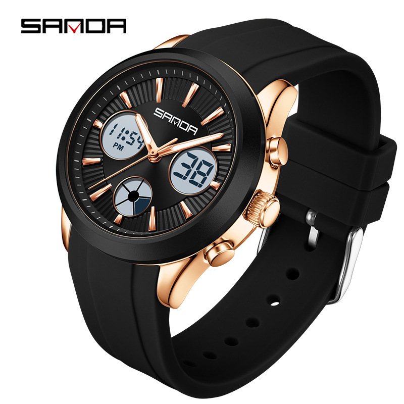 Watches Ladies Smartwatch - SANDA 전자 시계 야광 3시간 다기능