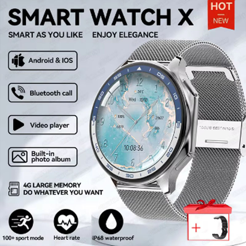Smartwatch Iphone Watches For Women - 1.43인치 대화면 남녀공용 2025 건강 스마트워치