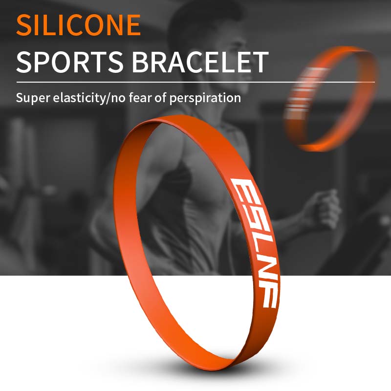 Silicone Sport Band - 맞춤형 방수 부드러운 탄성 고무 스포츠