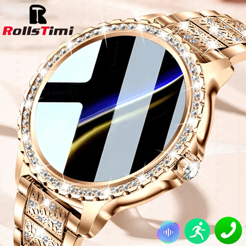 Smartwatch Ladies Watches For Women - 패션 럭셔리 골드 여성 스마트 시계