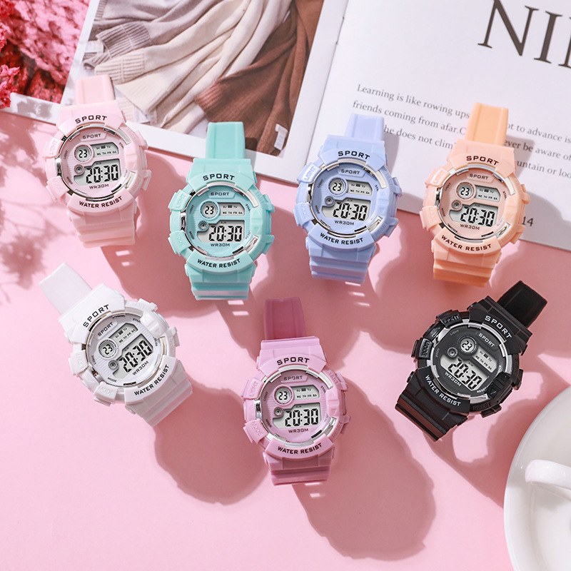 패션 키즈 시계 빛나는 방수 스포츠 디지털 시계 알람  - Smartwatch Digital Watches For Kid Boy 리뷰 및 가격