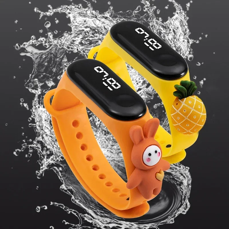 방수 어린이 스마트 터치 LED 시계 만화 작은 동물  - Smartwatch Watches Digital 리뷰 및 가격