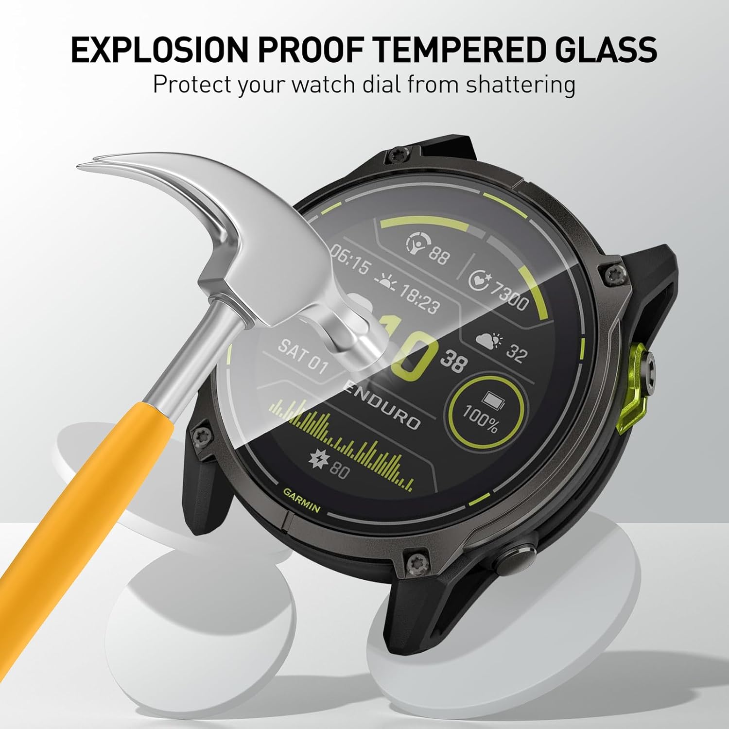 Garmin Enduro 3 용 강화 유리 필름 Sma - Smart Watch Screen Protector 리뷰 및 가격