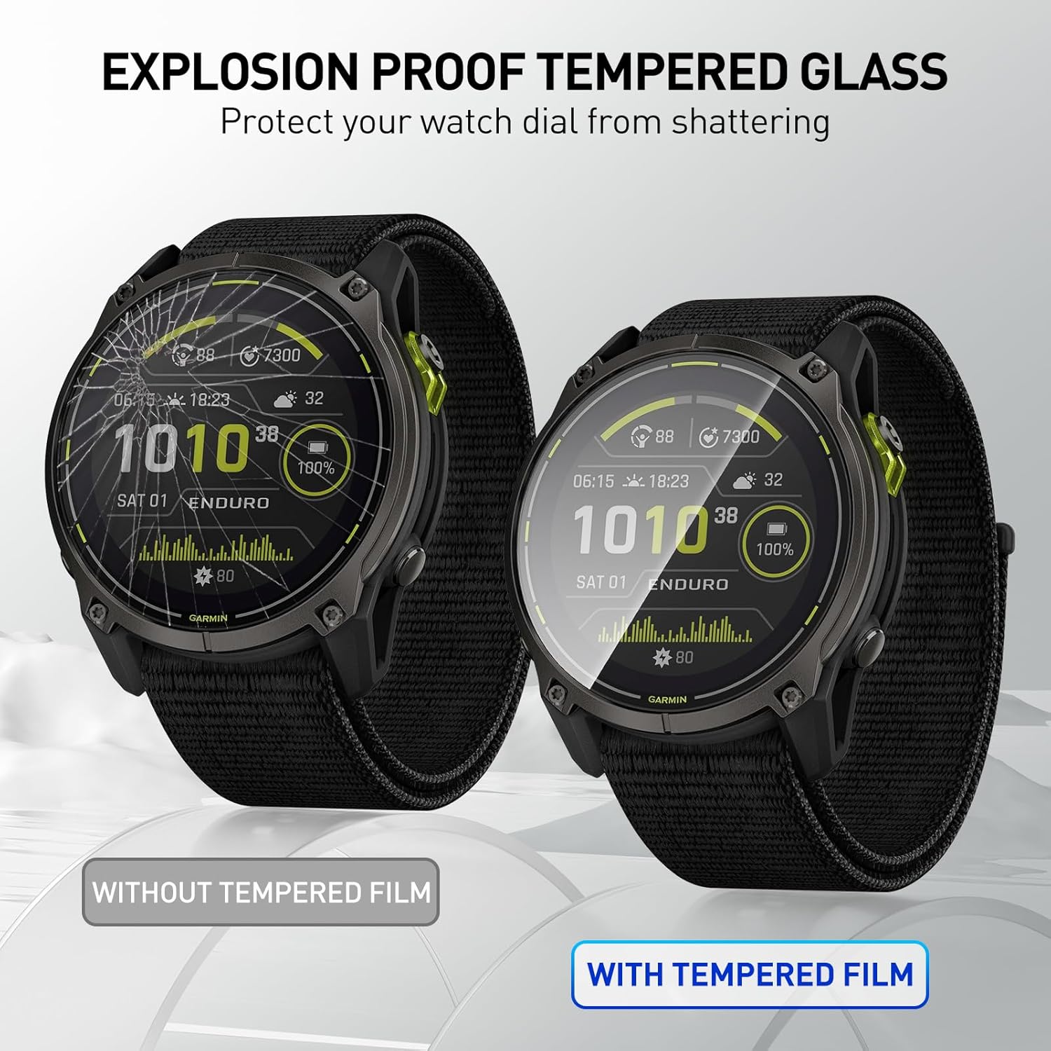 Garmin Enduro 3 용 강화 유리 필름 Sma - Smart Watch Screen Protector 리뷰 및 가격