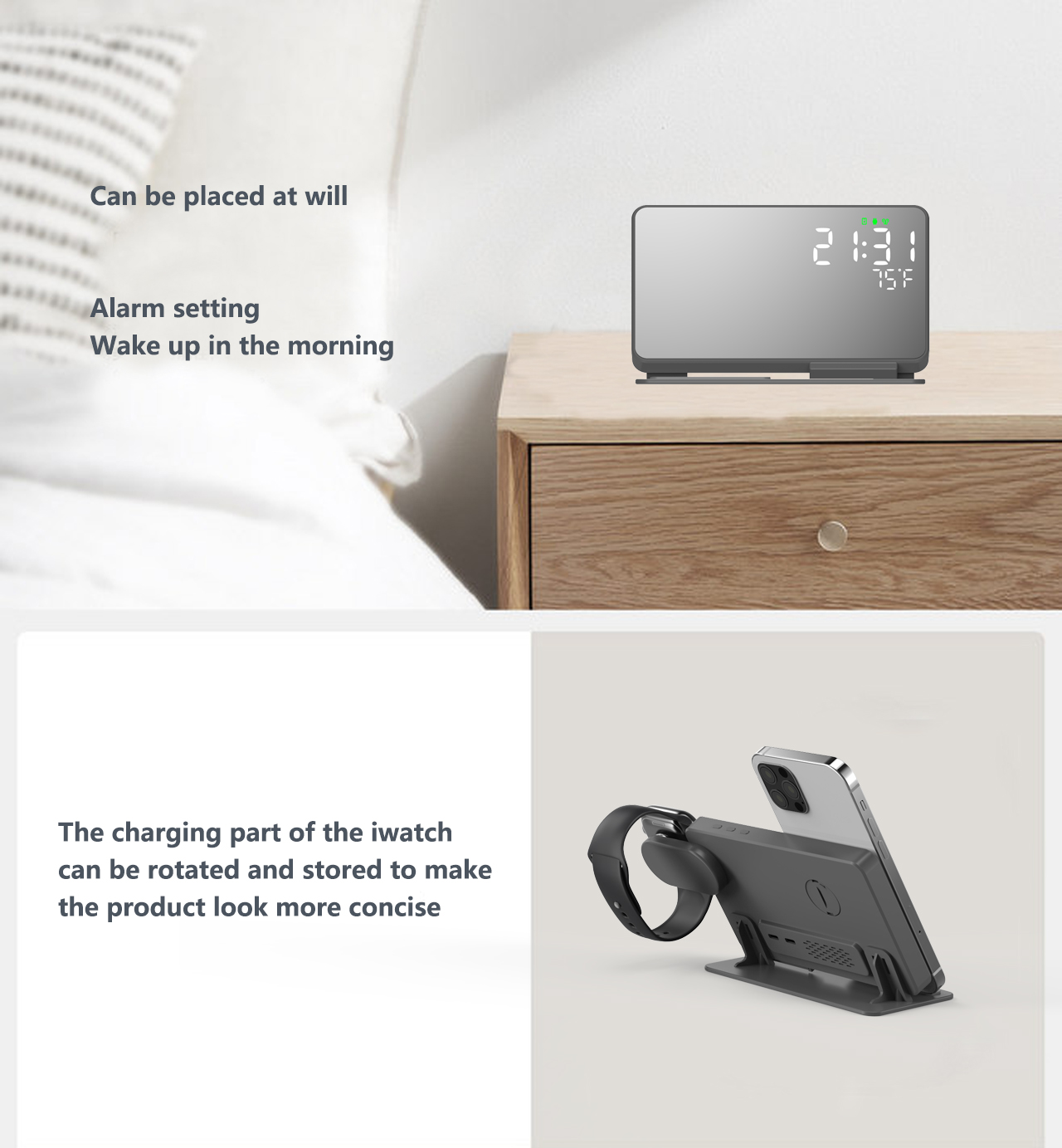 3 인 1 무선 충전기 아이폰 14 13 12 프로 애 - Smartwatch Watches Digital 리뷰 및 가격