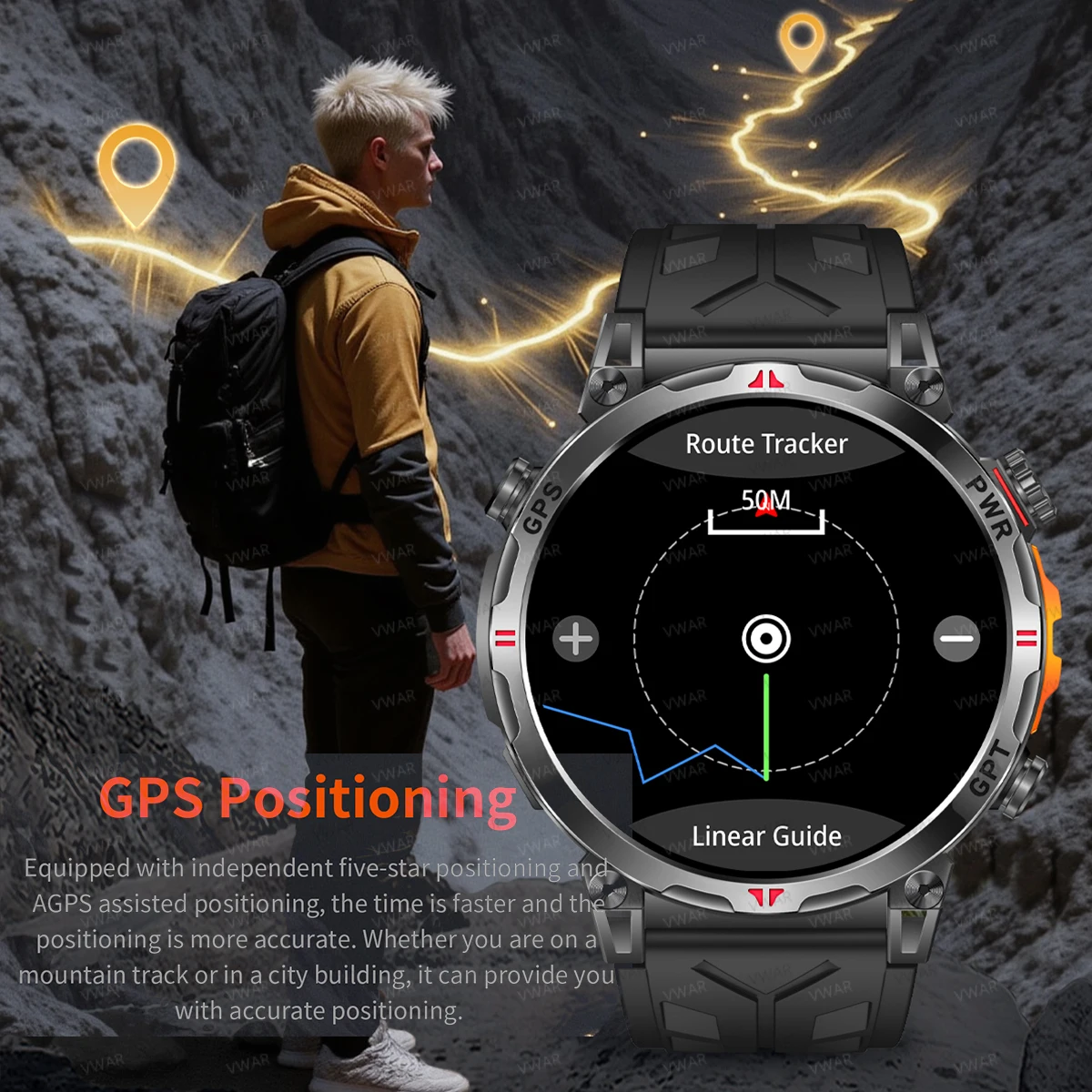 2025 새로운 VWAR Air5 Ultra GPS 스 - Watch Vs Amazfit 리뷰 및 가격