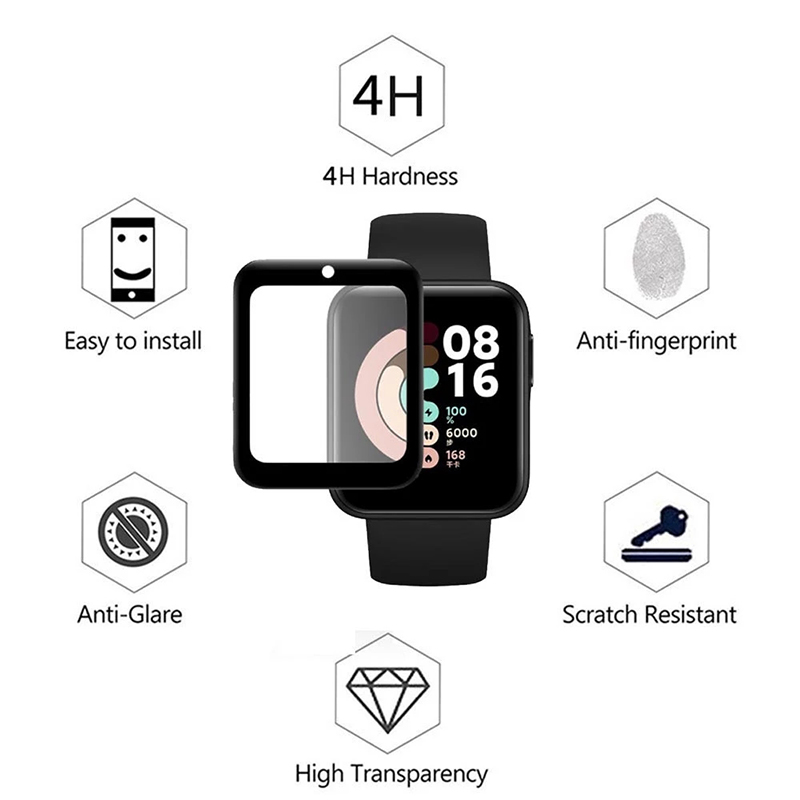 레드미 워치 3 액티브 9D 투명 스크래치 방지 풀 필 - Smartwatch Watches Xiaomi 리뷰 및 가격