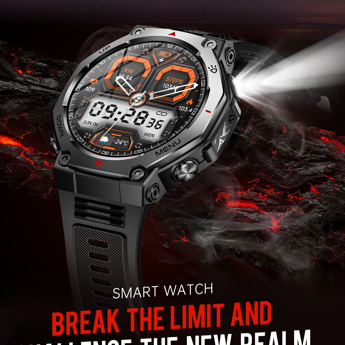 안드로이드 IOS용 신형 AMOLED 스마트워치 남성용 - Watch Vs Amazfit 리뷰 및 가격