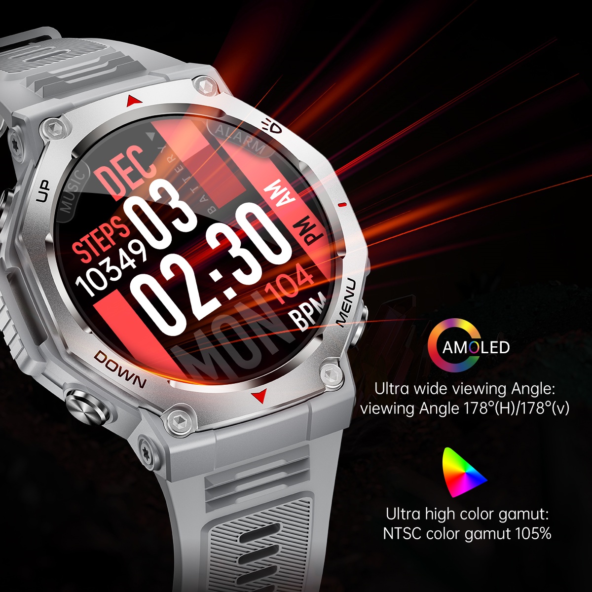 안드로이드 IOS용 신형 AMOLED 스마트워치 남성용 - Watch Vs Amazfit 리뷰 및 가격