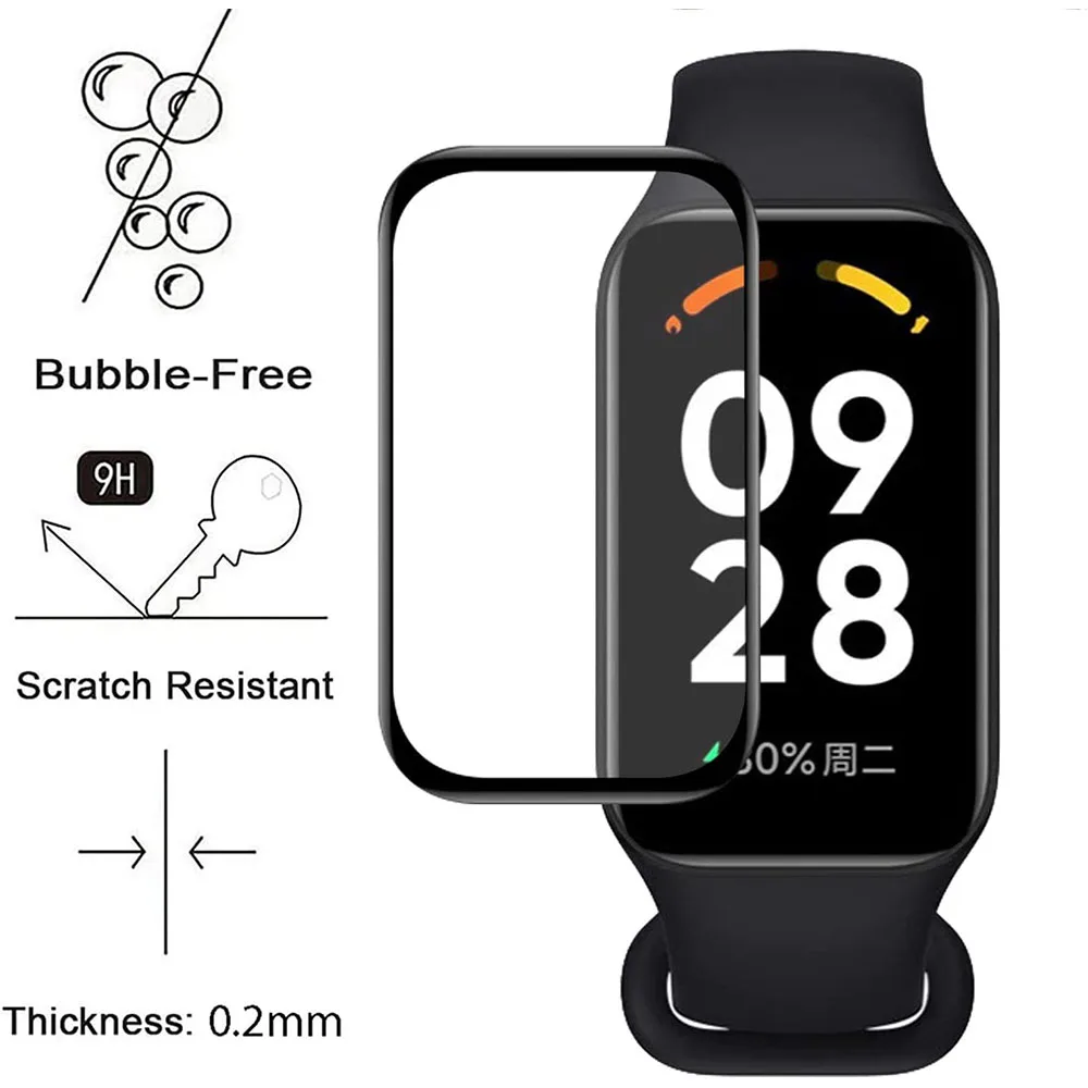 Redmi Band 2 용 1-3pcs 3D 복합 필름 - Smartwatch Watches Xiaomi 리뷰 및 가격