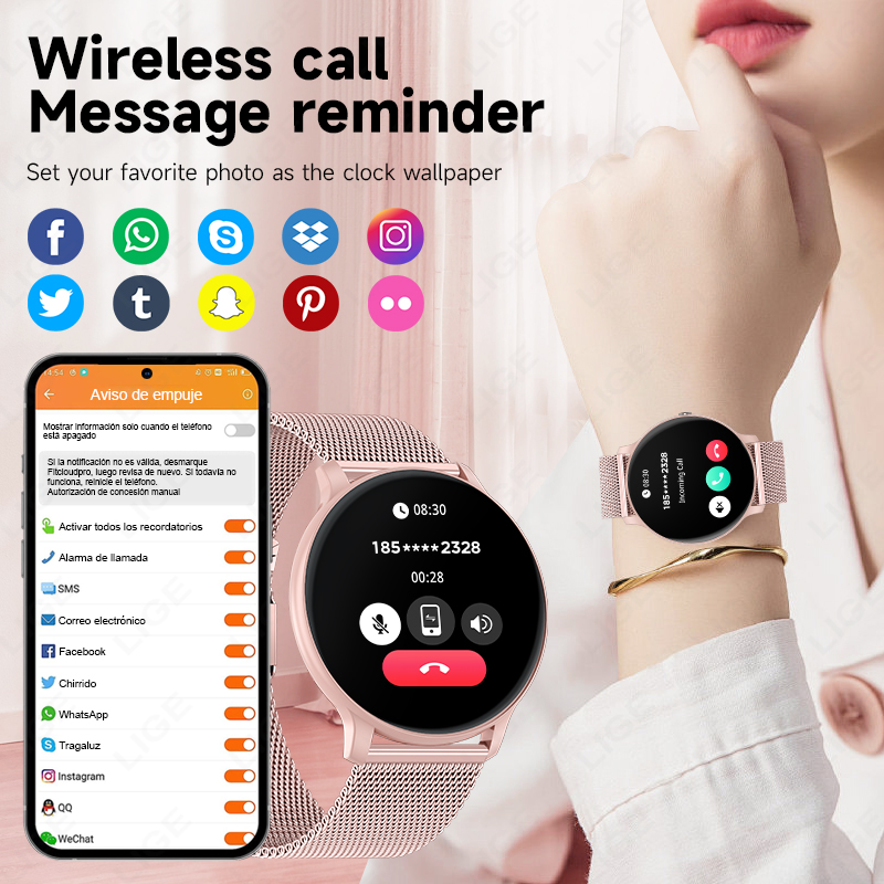 2026 새로운 여성 블루투스 통화 스마트 시계 심박수 - Smartwatch Ladies Watches For Women 리뷰 및 가격