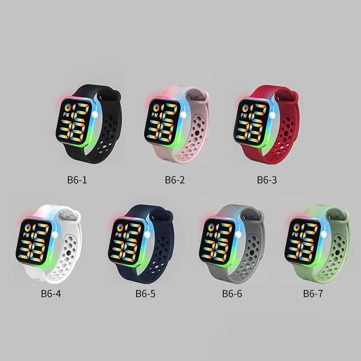 어린이 스마트 전자 시계, 다채로운 LED 빛나는 터치 - Smartwatch Watches Digital 리뷰 및 가격
