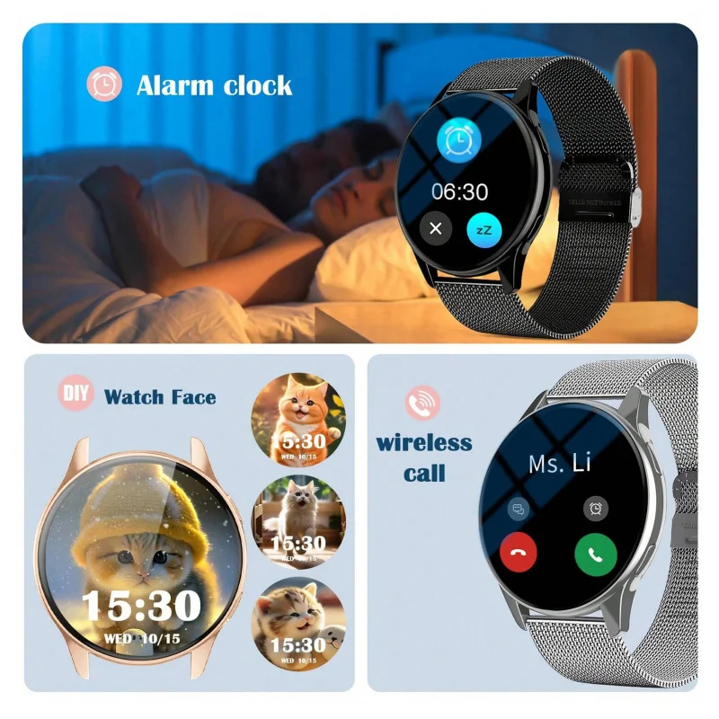 다기능 스마트워치 무선 통화 사용자 지정 배경화면 블루 - Smartwatch Watches Digital 리뷰 및 가격