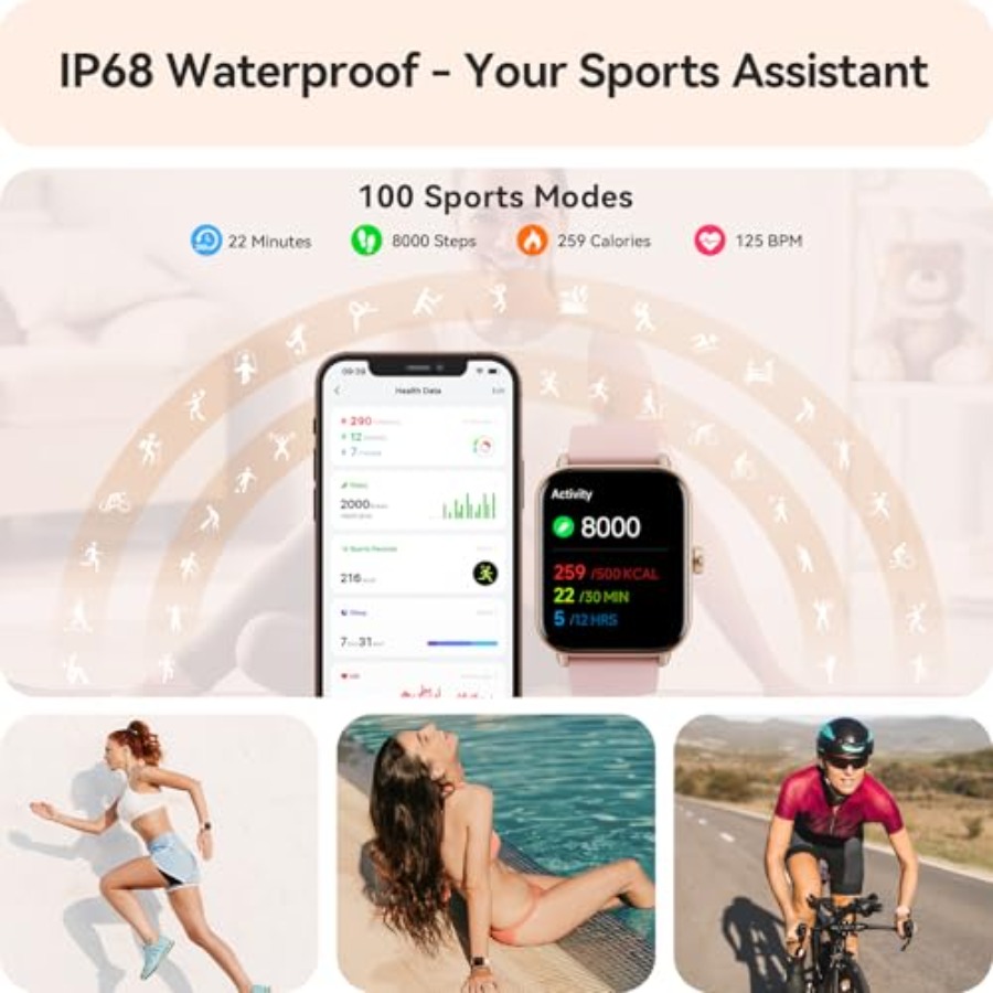 여성용 스마트워치 (안드로이드 및 아이폰 호환), 알렉 - Smartwatch Iphone Watches For Women 리뷰 및 가격