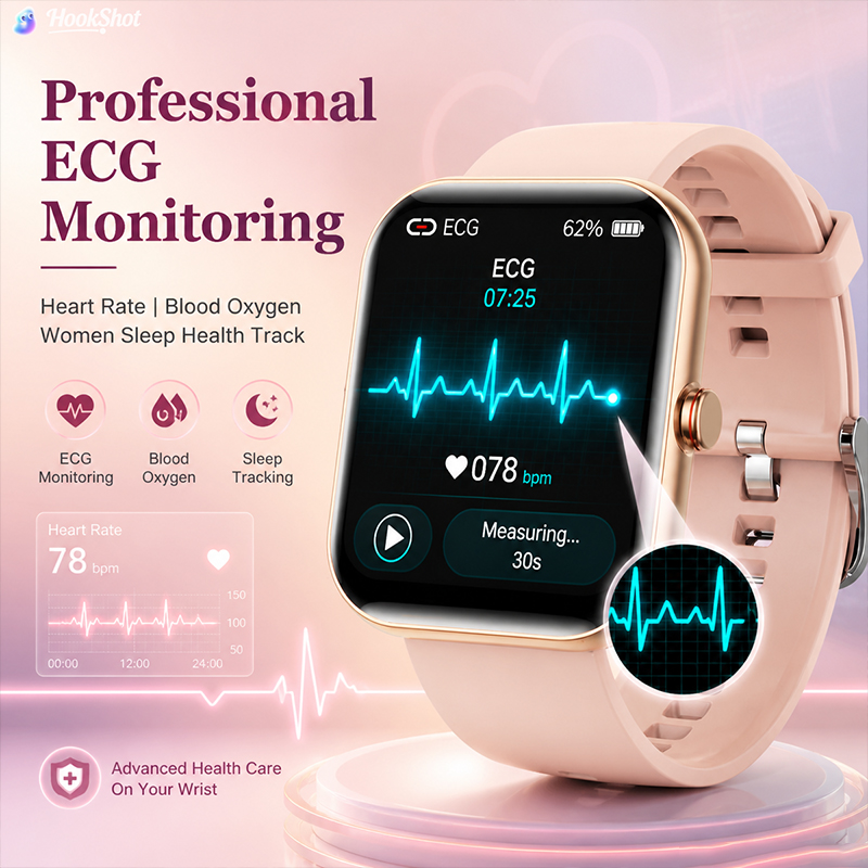 여성용 스마트워치 BT 통화 심박수 수면 모니터링 IP - Smartwatch Ladies Watches For Women 리뷰 및 가격