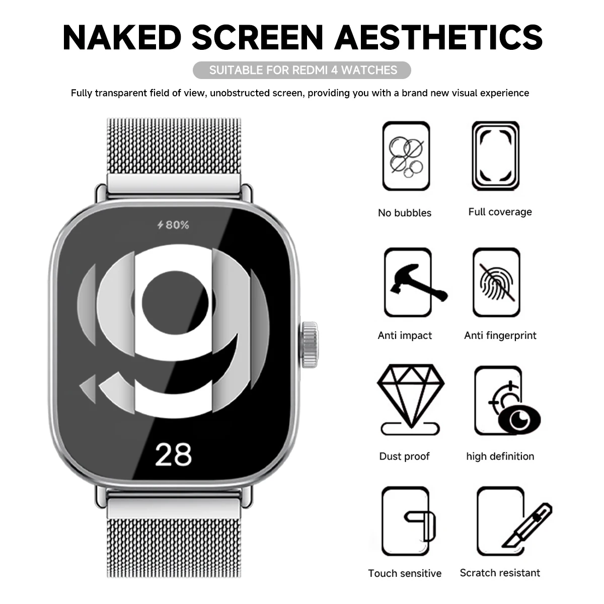 샤오미 레드미 워치 5 용 강화 유리, 액티브 스마트  - Smartwatch Watches Xiaomi 리뷰 및 가격