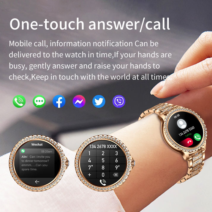 696 새로운 블루투스 통화 여성 스마트 워치 스포츠  - Smartwatch Ladies Watches For Women 리뷰 및 가격