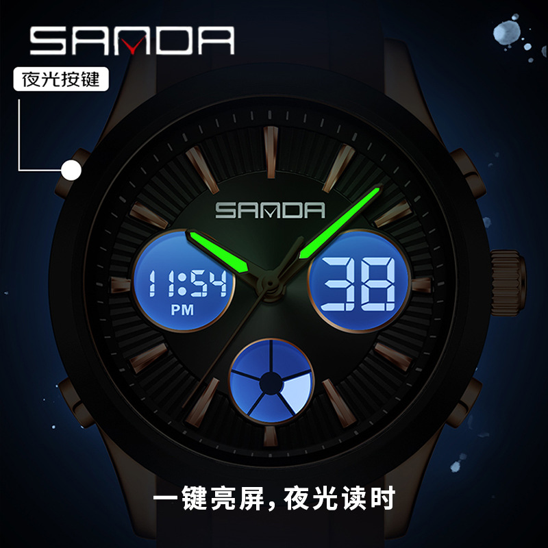 SANDA 전자 시계 야광 3시간 다기능 스포츠 시계  - Watches Ladies Smartwatch 리뷰 및 가격