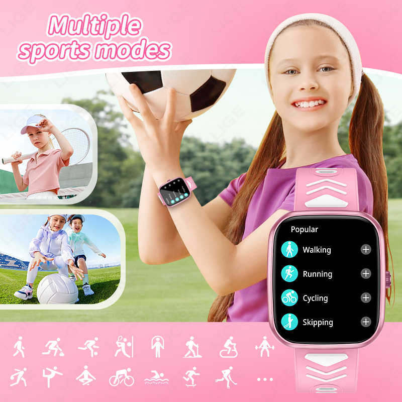 LIGE 신형 1.75인치 블루투스 통화 방수 스마트워 - Smartwatch Digital Watches For Girls 리뷰 및 가격