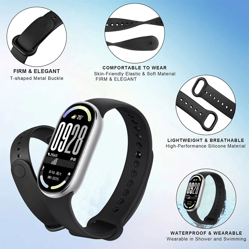 샤오미 스마트 밴드 10용 실리콘 스트랩+시계 케이스, - Smartwatch Watches Xiaomi 리뷰 및 가격