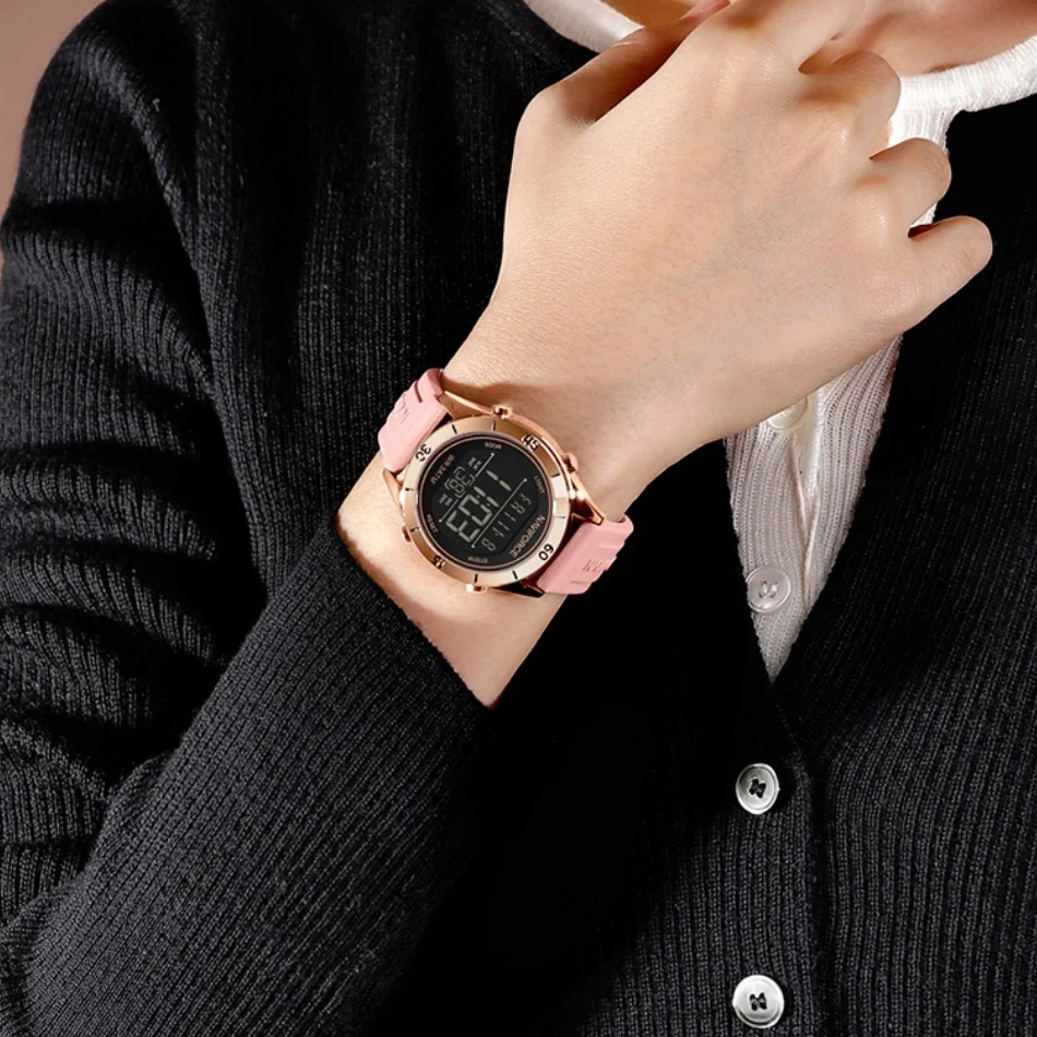 여성용 NAVIFORCE 시계 패션 스포츠 방수 Lcd - Silicone Sport Band 리뷰 및 가격