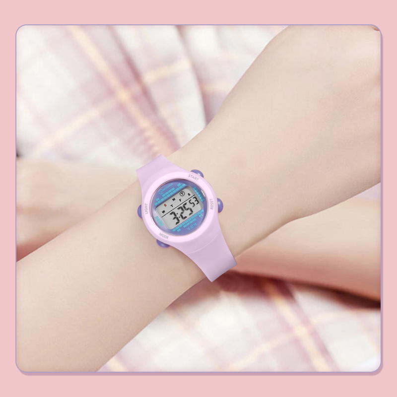 어린이 전자 시계 소녀 핑크 귀여운 중학교 소년 시계  - Smartwatch Digital Watches For Girls 리뷰 및 가격