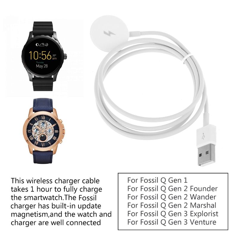 USB 시계 충전기 어댑터 스마트워치 충전 케이블 도크 - Fossil Watches Smartwatch Charger 리뷰 및 가격