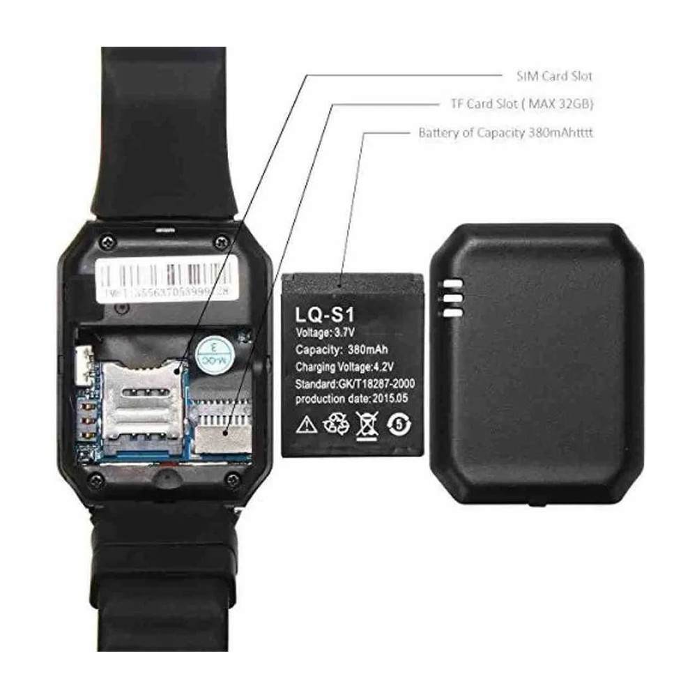 380mAh LQ-S1 LQS1 배터리 3.7V 스마트 - Watch V8 리뷰 및 가격