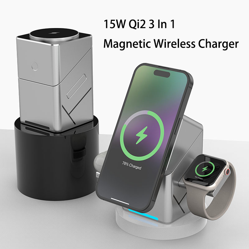 15W 터치 회전식 마그네틱 멀티 기능 3 in 1 무 - Smartwatch Watches Xiaomi 리뷰 및 가격