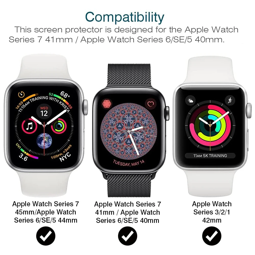 Apple Watch 시리즈 9 7 8 41mm 45m - Smart Watch Screen Protector 리뷰 및 가격