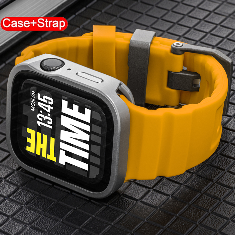 애플워치 방수 케이스+실리콘 밴드 울트라3 49mm 4 - Silicone Sport Band 리뷰 및 가격