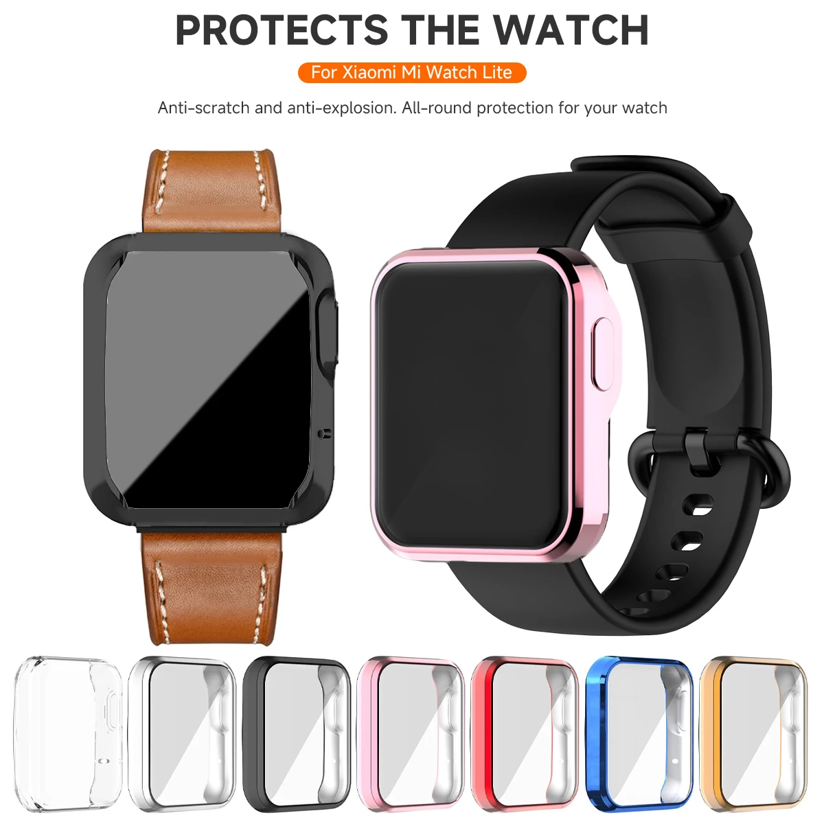 Xiaomi Mi Watch Lite 용 케이스 Red - Smartwatch Watches Xiaomi 리뷰 및 가격