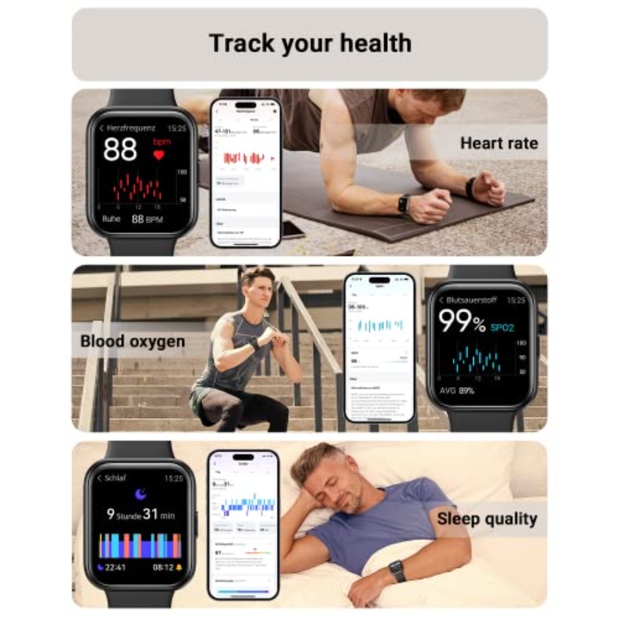 남녀공용 스마트워치 (안드로이드/아이폰/삼성 호환),  - Smartwatch Iphone Watches For Women 리뷰 및 가격